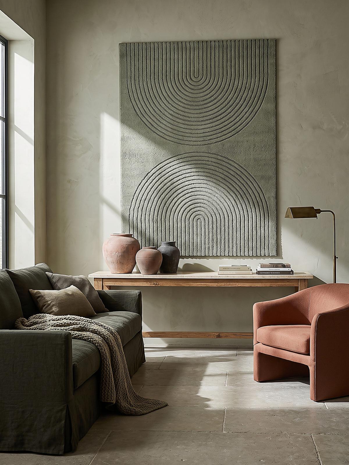 KURZFLORTEPPICH Geometrisch MUOTA Polypropylen Grün 120 x 160 cm - Grün, Textil (120/160cm) - KADIMA DESIGN