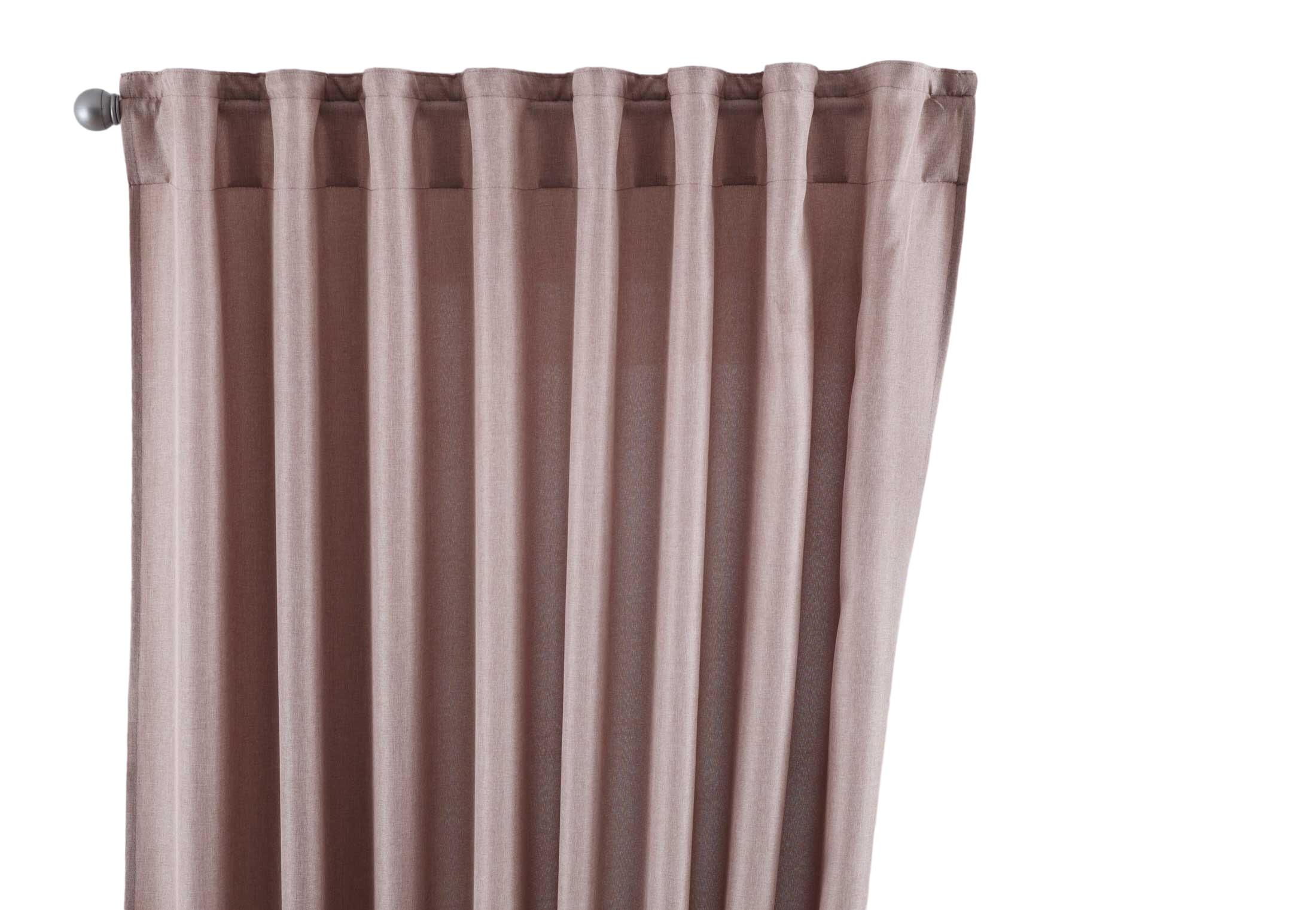 SCHLAUFENGARDINE »Jena« HxB 250x140 cm Taupe - Taupe, Textil (140/250cm) - Gardinenbox