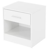 NACHTTISCH Weiß 1 Schublade 36x38x30 cm - Weiß, Holzwerkstoff (30/38.5/36.5cm) - ML-DESIGN