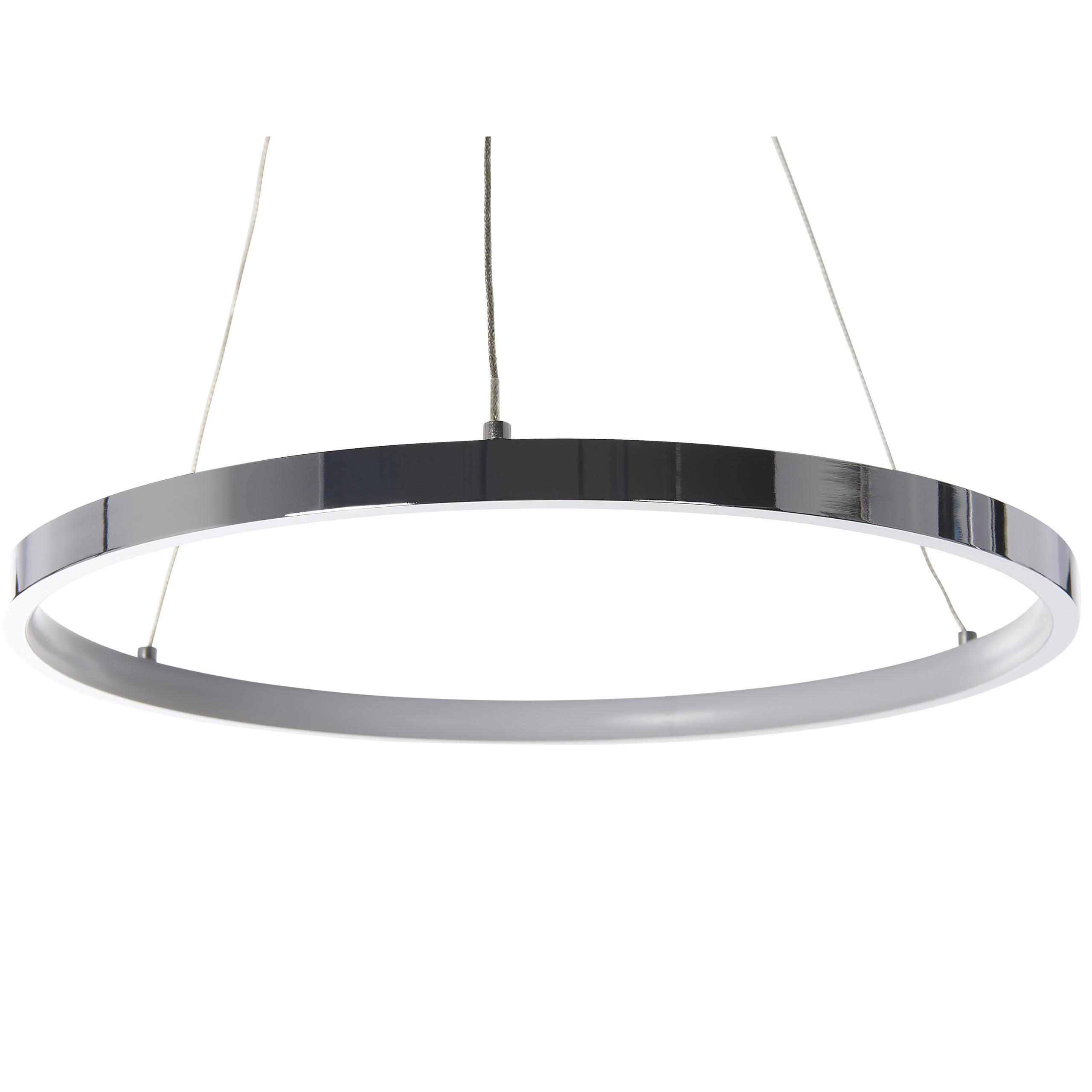 HÄNGELEUCHTE Jordan 40/40/110 cm - Silberfarben, Metall (40/10/110cm) - Beliani