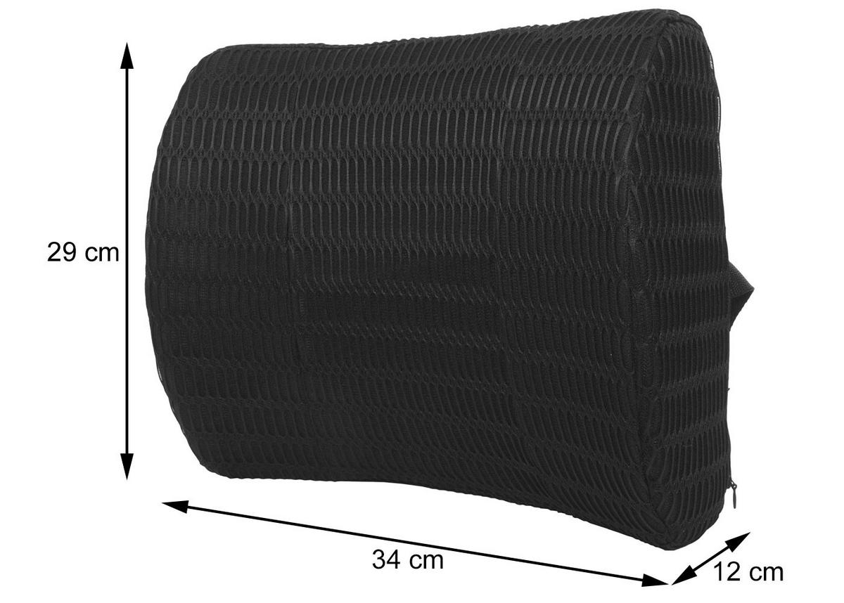 LENDENKISSEN Schwarz - Schwarz, Textil (12/34/29cm) - MCW
