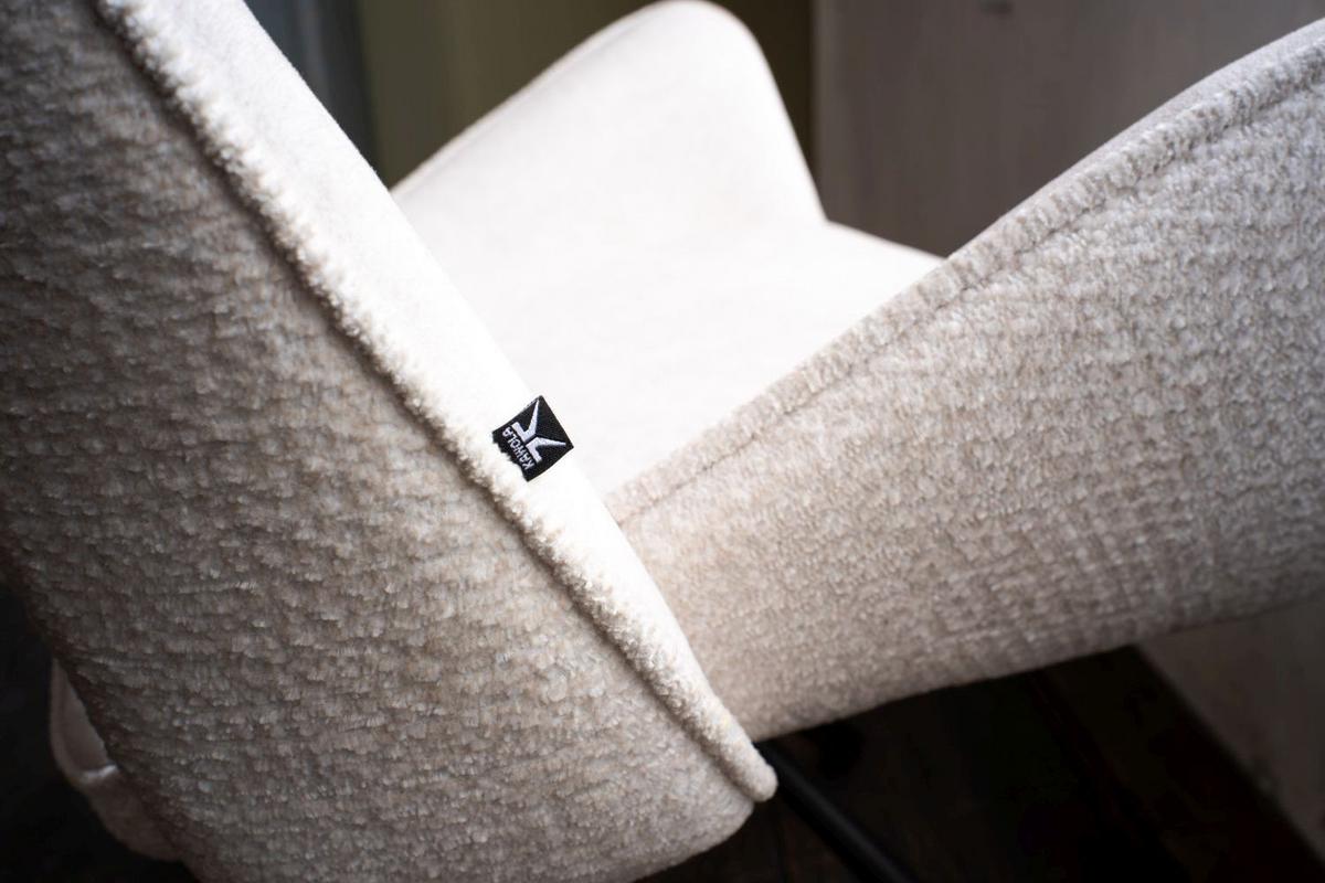 ESSZIMMERSTUHL VELO Weiß Webstoff (1er-Set) - Weiß, Kunststoff/Textil (57/89/61cm) - KAWOLA