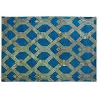 KURZFLOR-TEPPICH Vekse 230/160 cm - Blau, Naturmaterialien (160/230cm) - Beliani