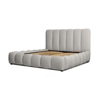 POLSTERBETT Heda Perfect Harmony - Hellgrau, Holzwerkstoff/Textil (180/200cm) - Fun Möbel