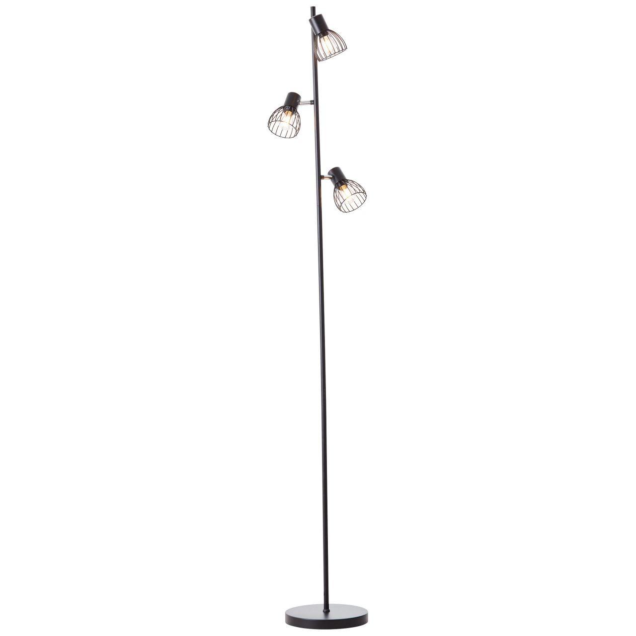 STANDLEUCHTE Blacky 93085/06 - Schwarz, Metall (26/28/162cm) - Brilliant