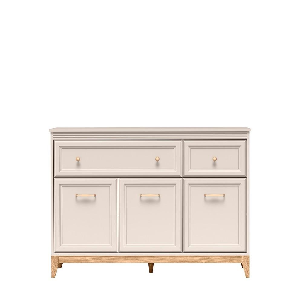 KOMMODE CUNEO 135,5/100/40,5cm mit 2 Schubladen 3 Türen Kaschmir - Kaschmir, Holzwerkstoff (135.5/100/40.5cm) - MASSENO