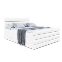 BOXSPRINGBETT CELESTIA-Z KING - 120x200 - H3/H4 - Weiß Hochglanz - Weiß Hochglanz, Holzwerkstoff (120/200cm) - ALTDECOR