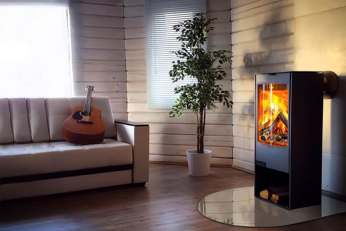 GLASPLATTE für Kamin 100x100 cm - Braun, Glas (100/100/0.4cm) - TULUP