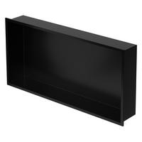 DUSCHNISCHE Schwarz 60/30 cm - Schwarz, Metall (60/30/10cm) - LuxeBath