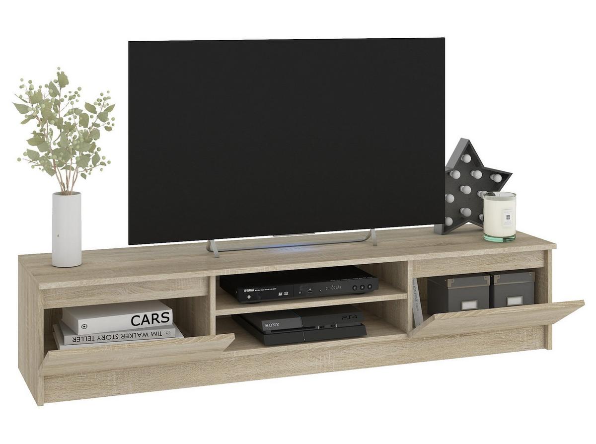 LOWBOARD Eiche Sonoma 140/220/40 - Sonoma Eiche, Holzwerkstoff (220/140/40cm) - RAUMHIRSCH FURNITURE
