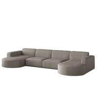 WOHNLANDSCHAFT Palma Xl Stoff Noel - Grau, Holzwerkstoff/Textil (282/78/165cm) - Fun Möbel