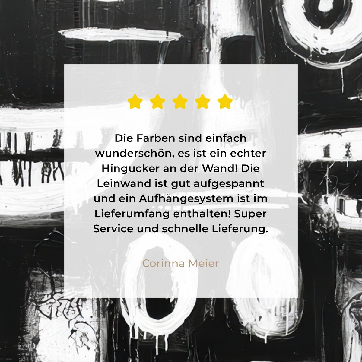 LEINWANDBILD Malerei - Figuren - Schwarz - Abstrakt Room Decor 30x40 cm - Schwarz, Textil (30/40cm) - MuchoWow