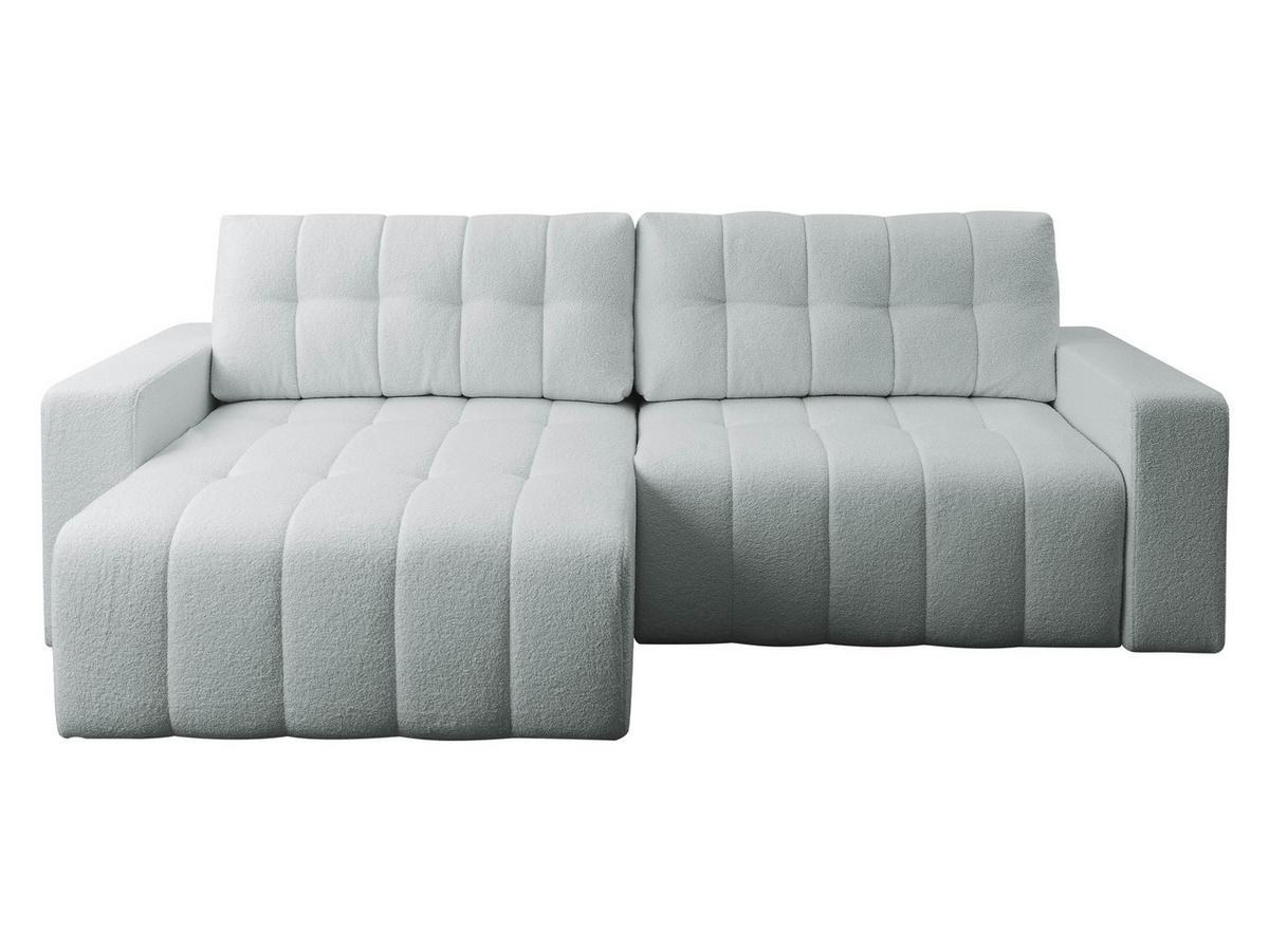 ECKSOFA Masone - Hellgrau/Schwarz, Holz/Kunststoff (245/143cm) - MIRJAN24