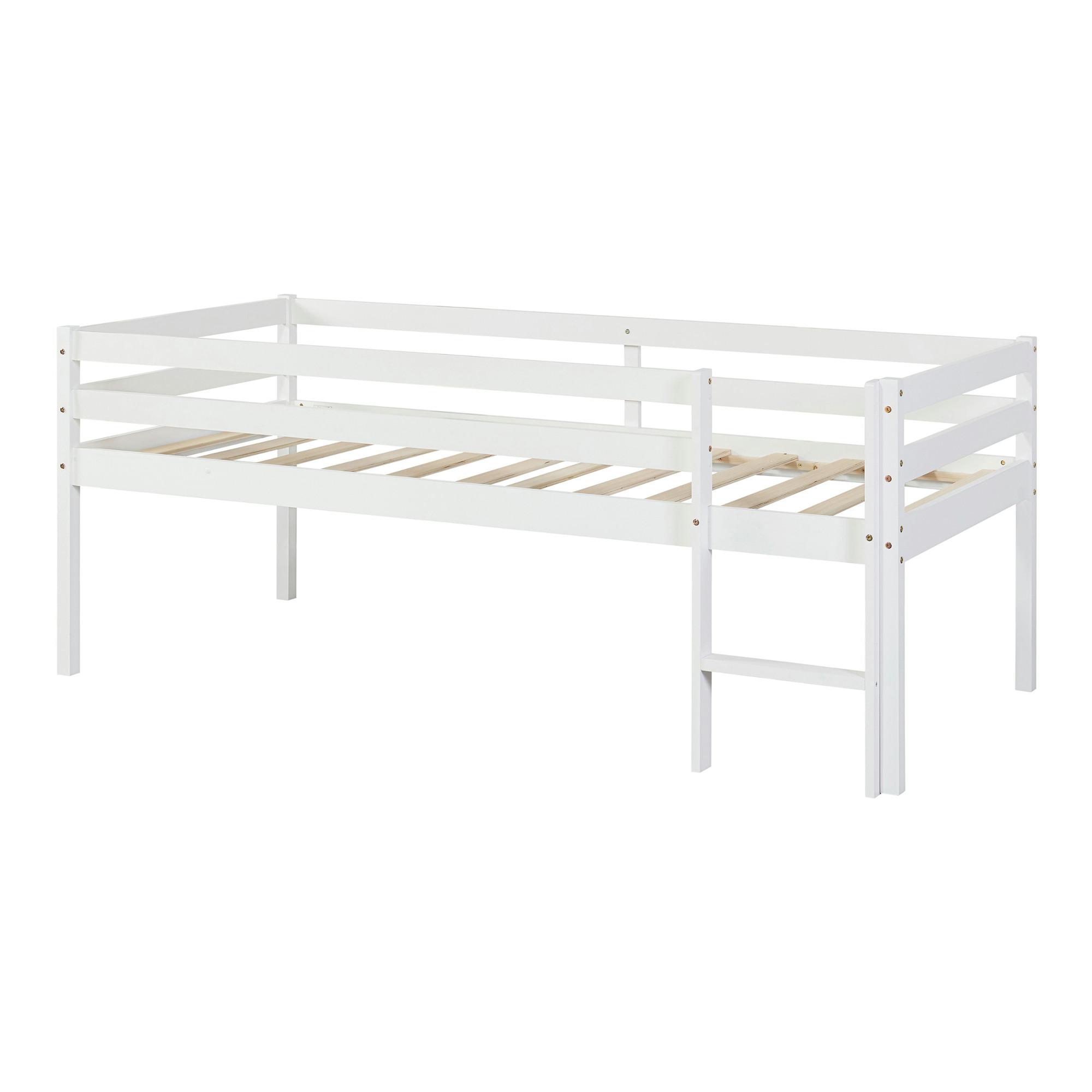 KINDERBETT Siikalatva - Weiß, Holz (90/200cm) - [en.casa]