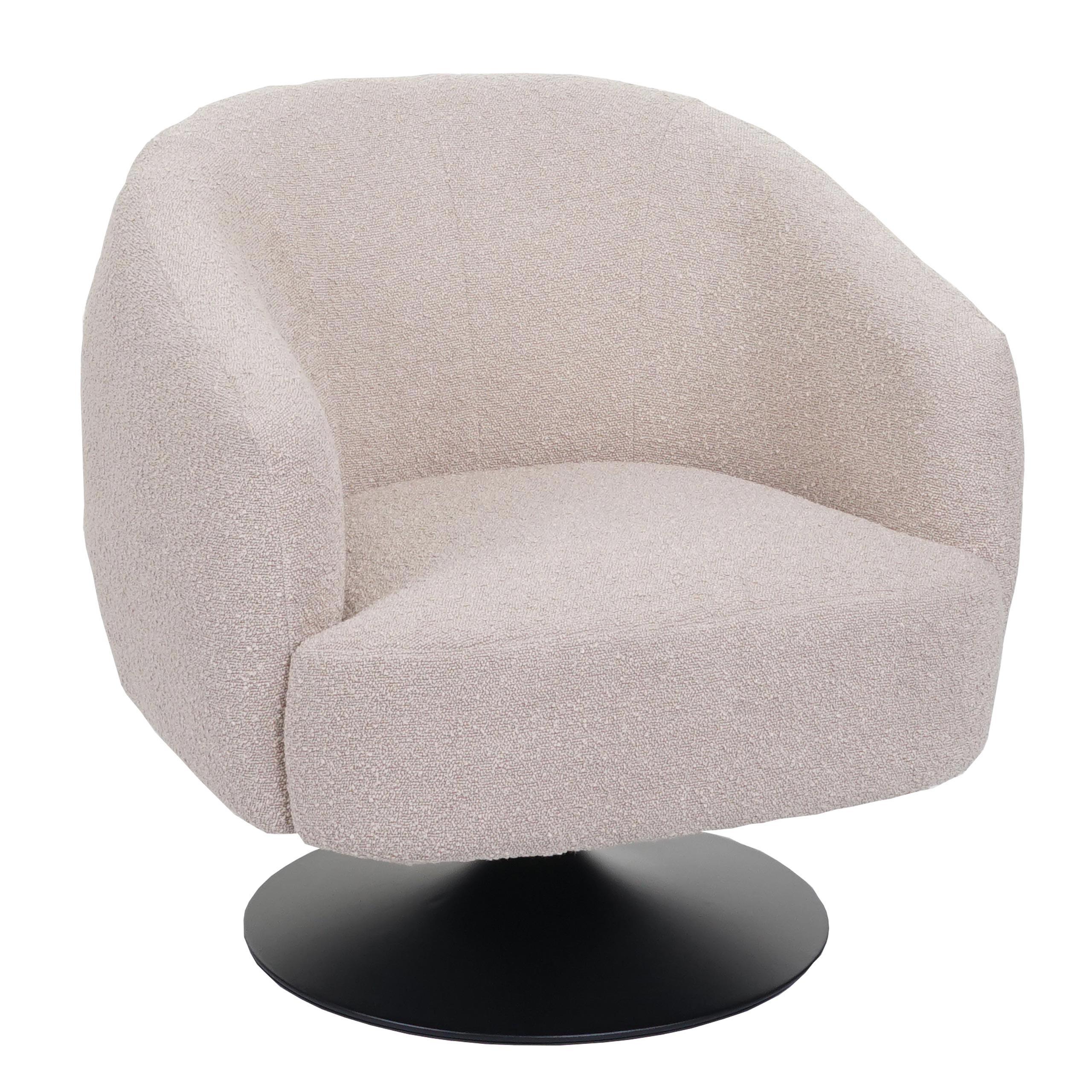 LOUNGE-SESSEL Cremeweiß - Weiß, Textil (75/78/83cm) - MCW