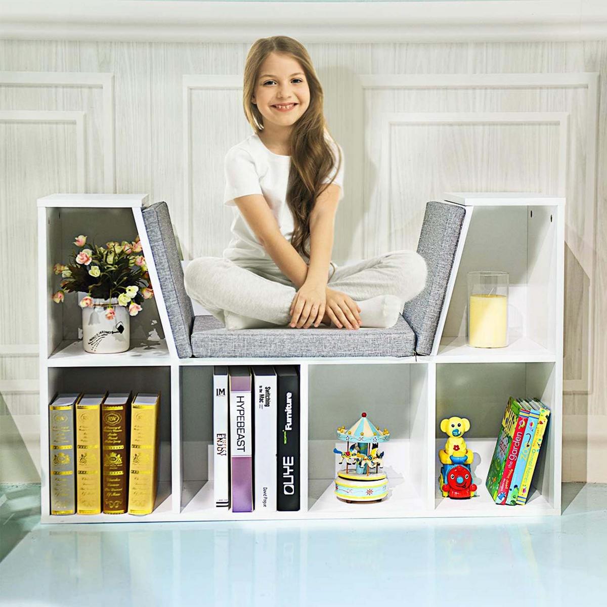 BÜCHERREGAL Braun - Braun, Holz (103/63/30cm) - COSTWAY