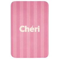BADEMATTE Gestreift - Rosa - Chéri 60x90 cm - Pink, Textil (60/90cm) - OnlyWow