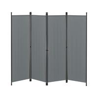 SICHTSCHUTZ Huesca - Dunkelgrau, Textil/Metall (200/2cm) - [en.casa]