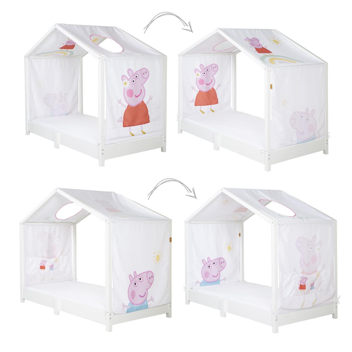 HAUSBETTBEZUG 70 x 140 cm Peppa Pig - Weiß, Kunststoff/Textil (70/140cm) - Roba