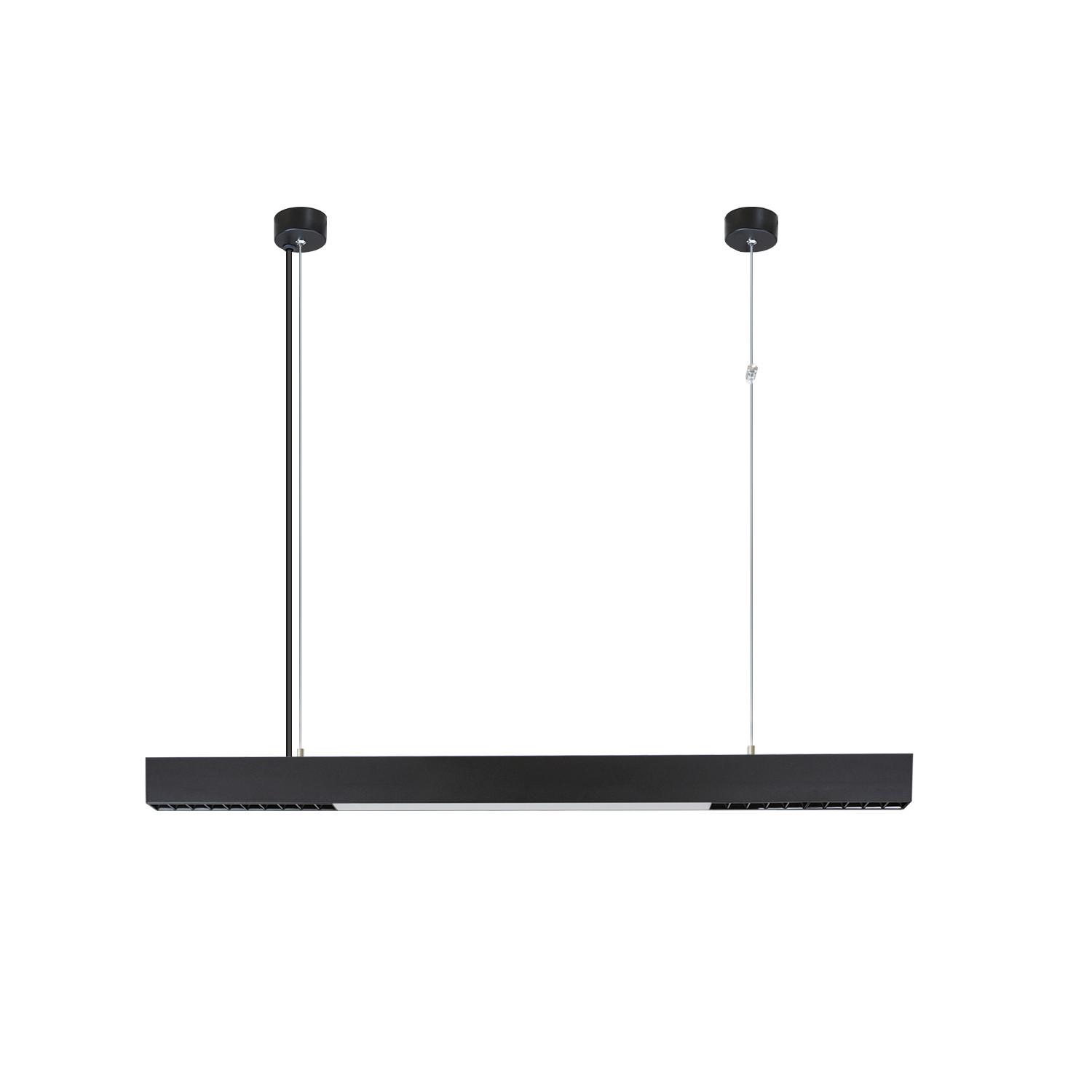 PENDELLEUCHTE Aura 107/4/160 cm - Schwarz, Metall (107/4/160cm) - Nettlife
