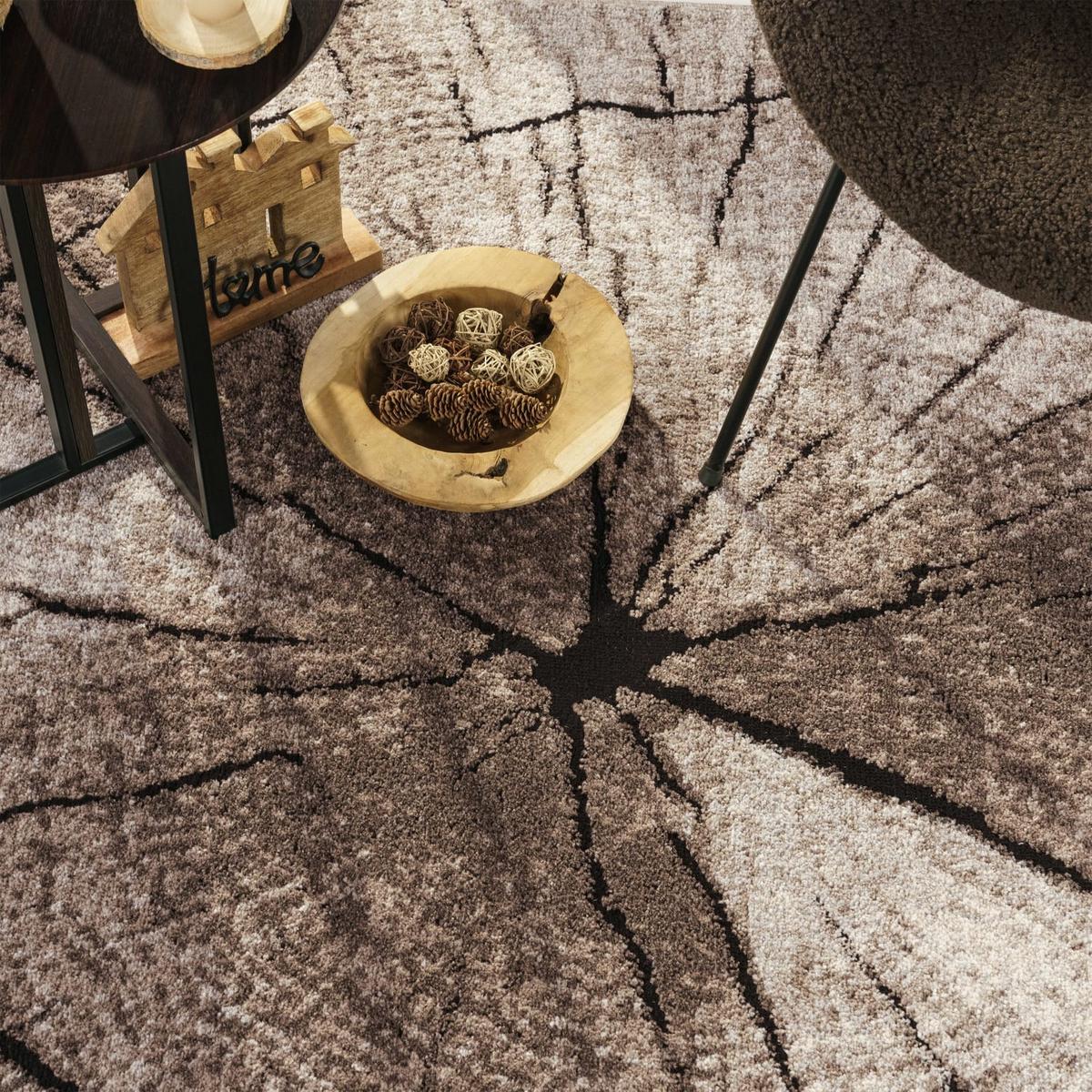 KURZFLORTEPPICH, mit Struktur, Natur, 120 x 170 cm - Braun, Textil (120/170cm) - KADIMA DESIGN