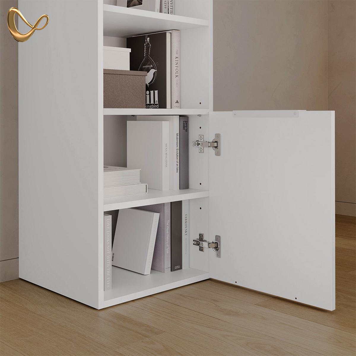 UNIVERSALSCHRANK Piave Weiß/Sonoma mit einer Tür - Weiß/Sonoma Eiche, Holzwerkstoff (40.2/120/40cm) - Livinity®