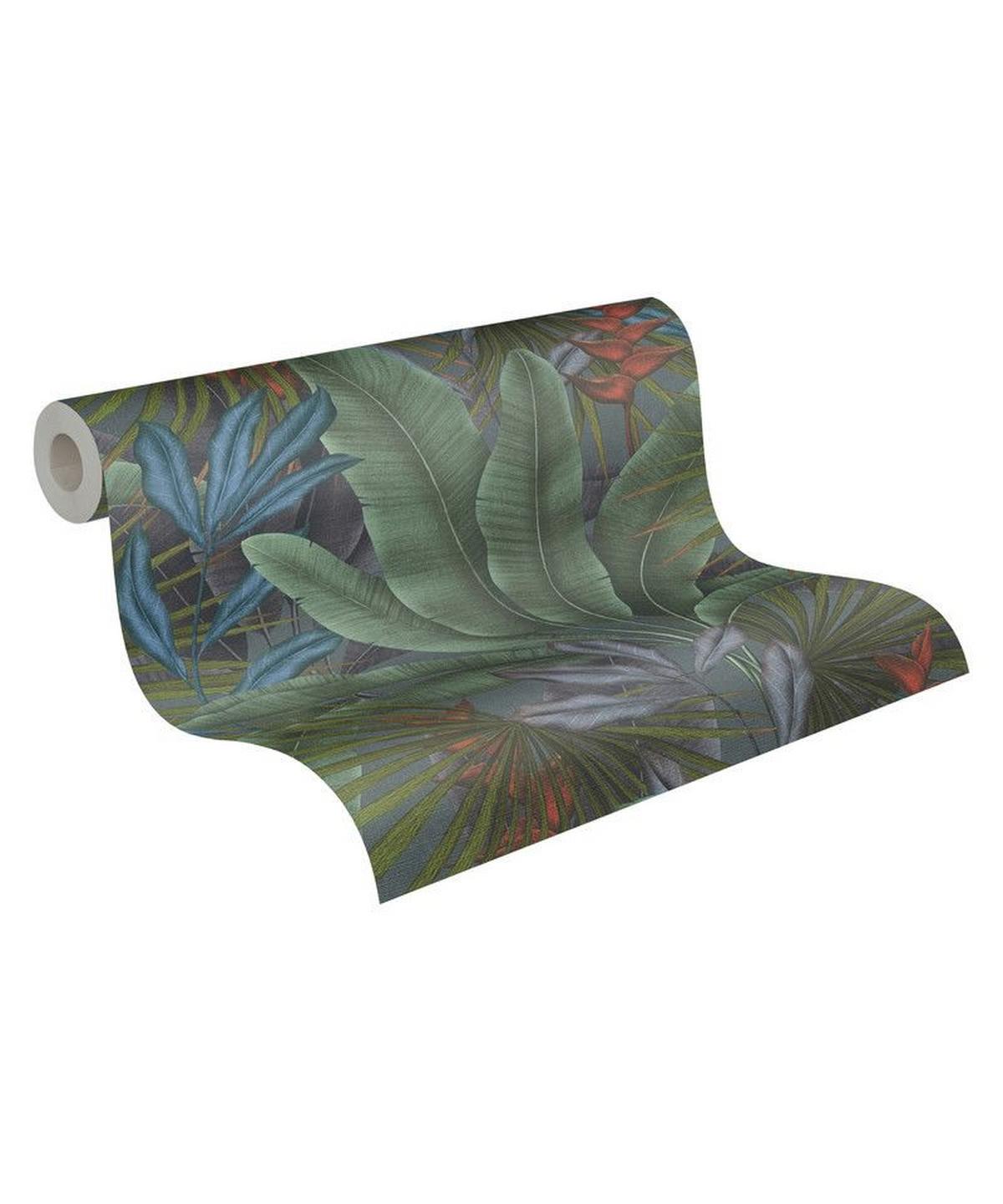 VLIESTAPETE Grau 53/1005 cm - Grün, Textil (53/1cm) - KUNSTLOFT