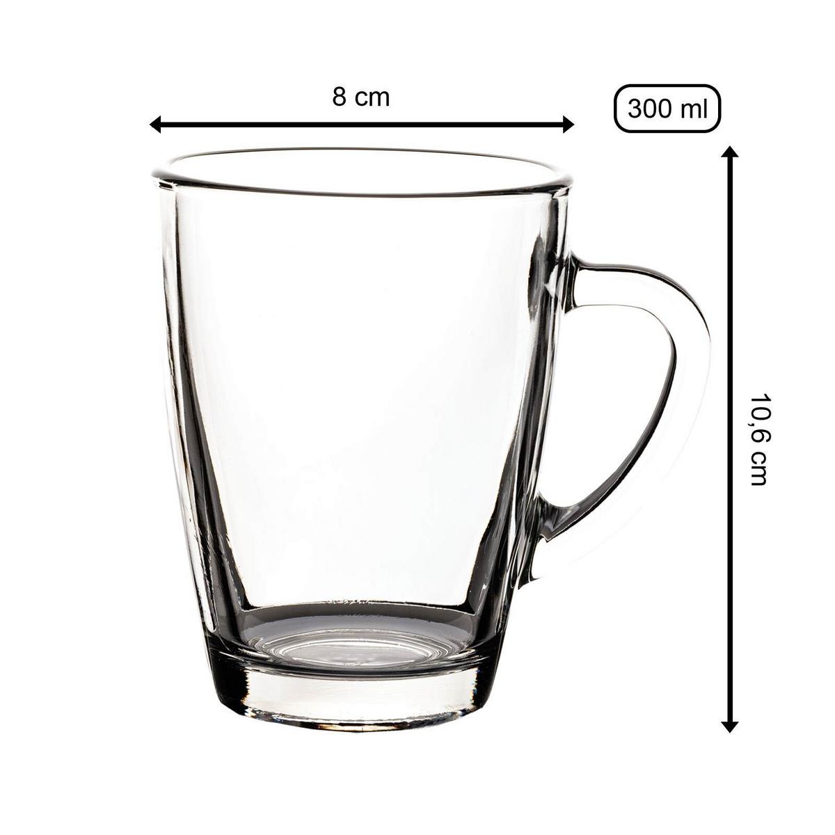 KAFFEEBECHER TEEBECHER Nordic transparent 300 ml 48er Set - Transparent, Glas (0.3L) - Van Well