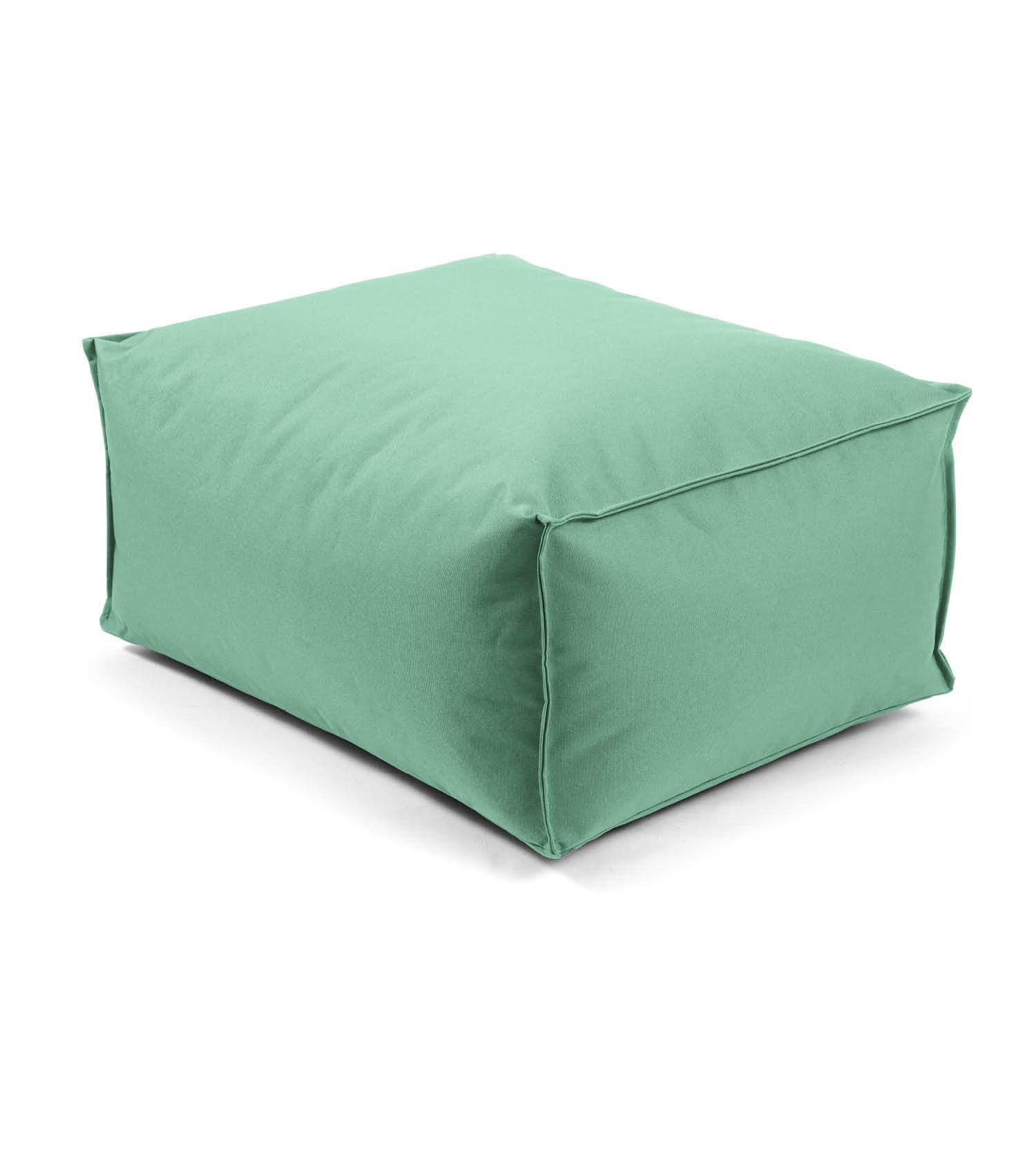 OUTDOOR POUF Der Ruhestifter - Mintgrün, Textil (60/30/50cm) - Mokebo