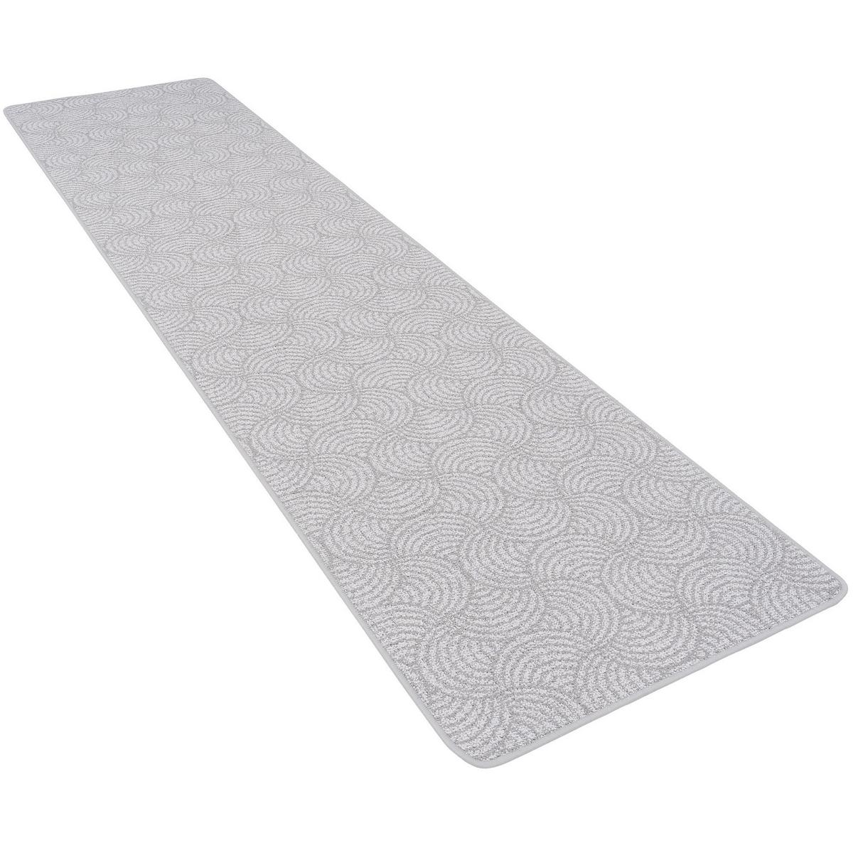 LÄUFER FEINSCHLINGE DESIGNER TEPPICH CIRCLE - Grau, Textil (100/200cm) - Snapstyle