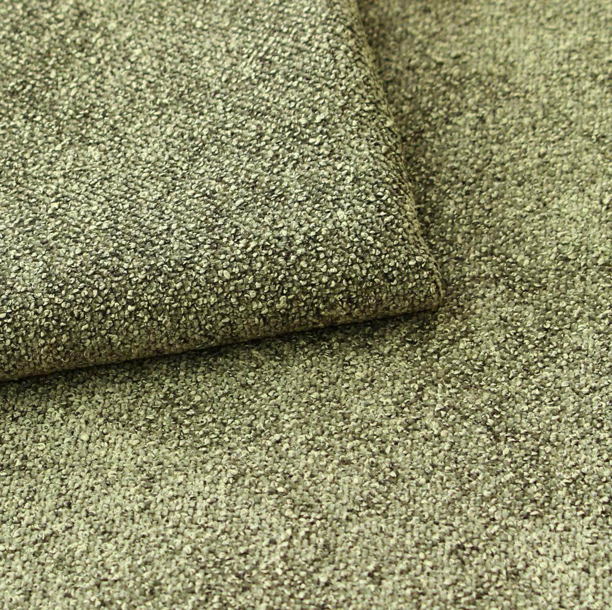 SOFA grün Webstoff 259 x 167 cm, Ecksofa 5-Sitzer, L-Sofa Ottomane links - Schwarz/Grün, Holz/Textil (259/167cm) - Inn.Furn