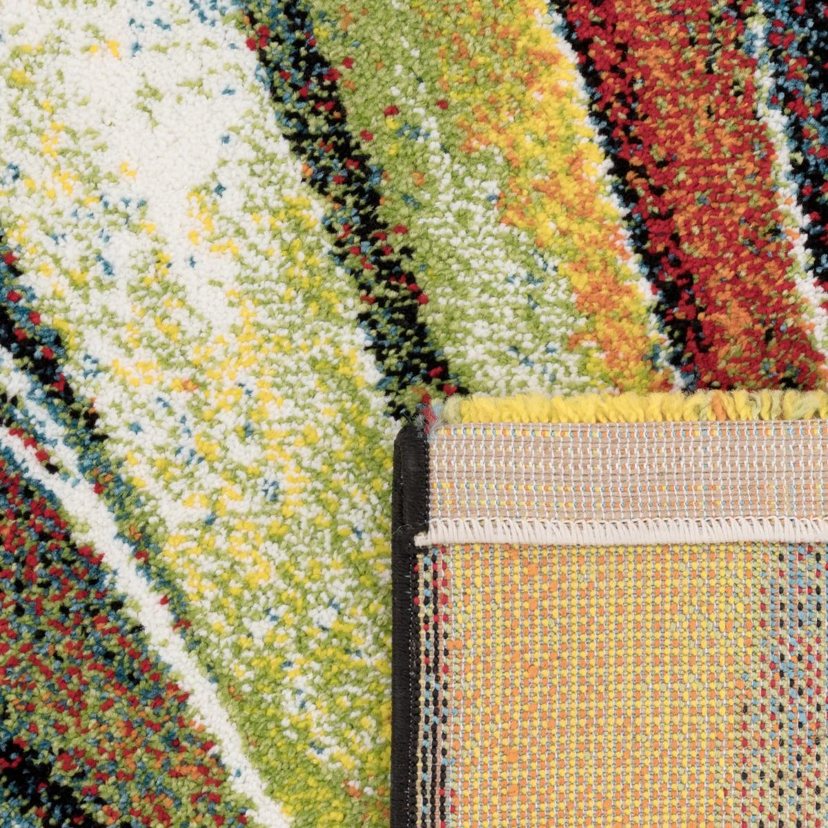KURZFLORTEPPICH, abstrakt, Florhöhe 12 mm, Mehrfarbig, 120 x 170 cm - Multicolor, Textil (170/120cm) - KADIMA DESIGN