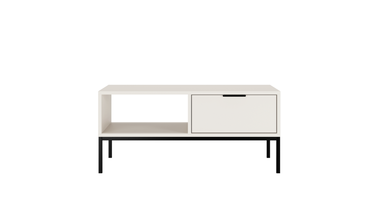 COUCHTISCH Austin 60/45/100 - Schwarz/Weiß, Holzwerkstoff (100/60/45cm) - RAUMHIRSCH FURNITURE