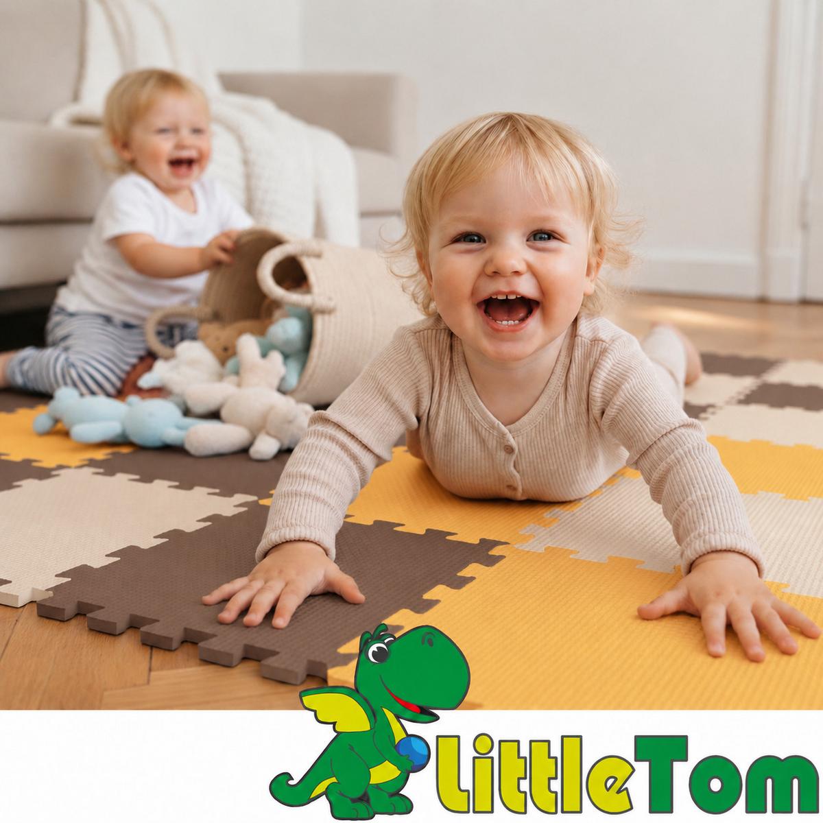 SPIELMATTE ab Null - 270/90 cm Puzzlematte Beige - Multicolor, Kunststoff (30/30cm) - Littletom