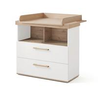 WICKELKOMMODE Jimmy Weiß - Weiß, Holzwerkstoff (110/103/78cm) - Roba