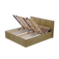 POLSTERBETT Dalas Avocado 160 x 200 x 40 cm Bettkasten Mit hochwertiger Matratze H2 (bis 100 kg) und Lattenrost - Grün, Holz (160/200cm) - Halmon Schlafkomfort Betten 