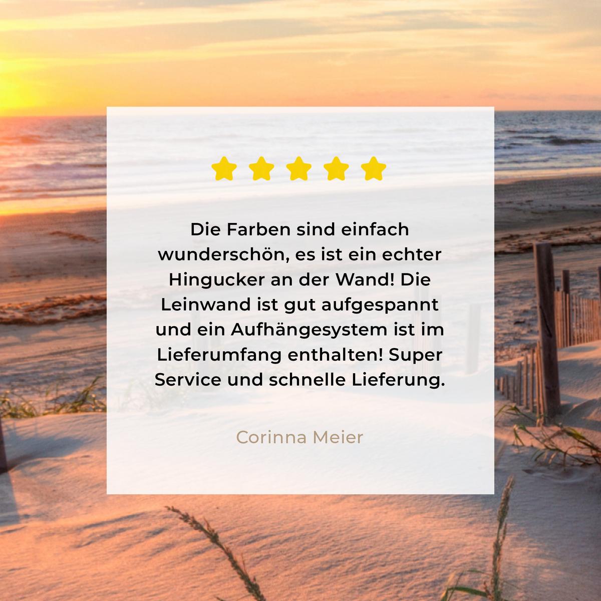 LEINWANDBILD Strand - Meer - Düne - Sonnenuntergang - Landschaft Room Decor 30x40 cm - Beige, Textil (30/40cm) - MuchoWow
