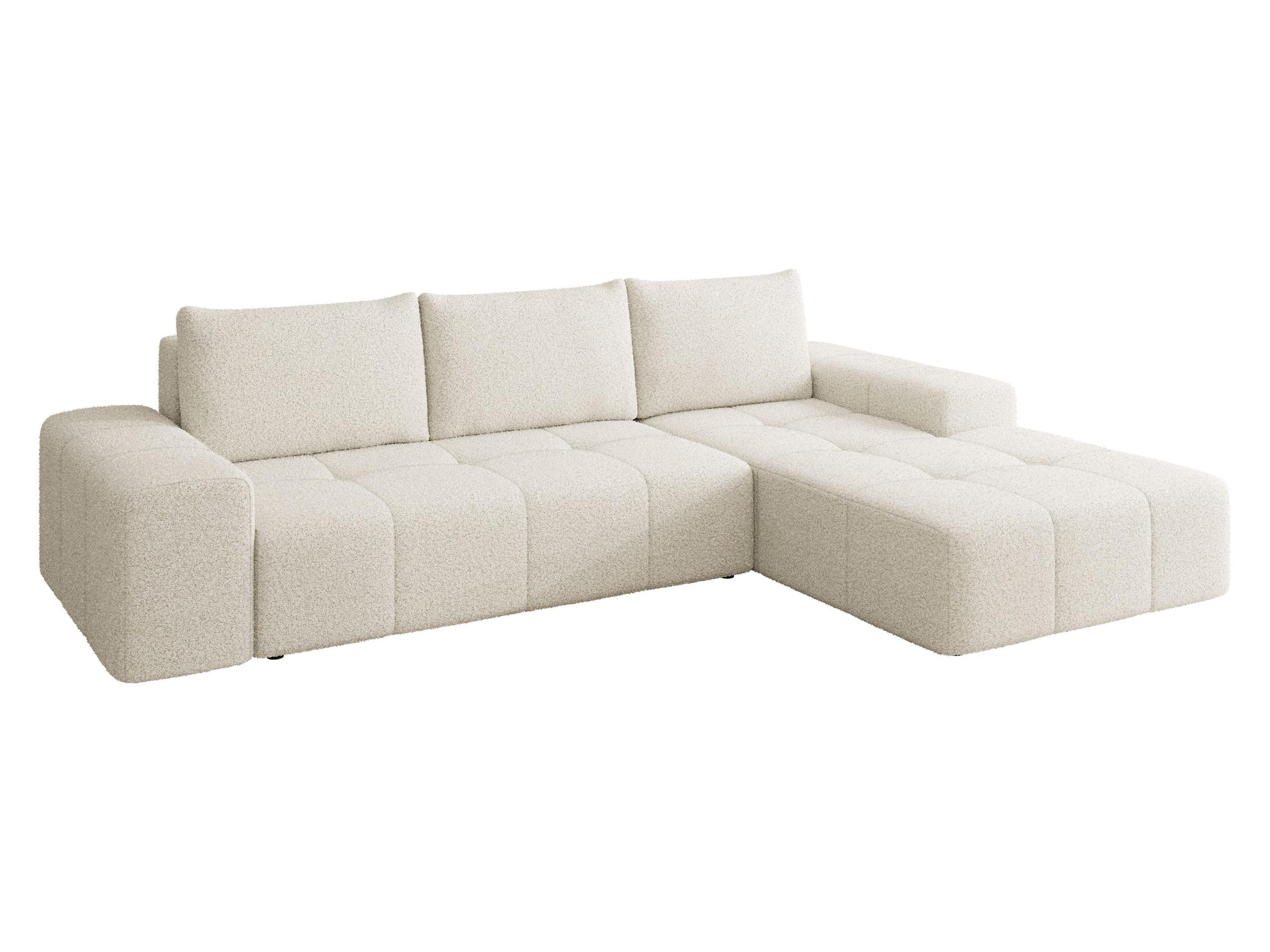 ECKSCHLAFSOFA Tonseo L, Seite: Rechts - Sandfarben/Schwarz, Holz/Kunststoff (275/173cm) - MIRJAN24