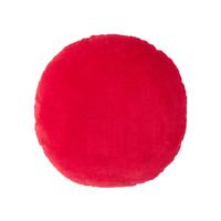 DEKOKISSEN rund rot, Baumwollsamt?40 cm - Rot, Textil (40/40cm) - Homescapes