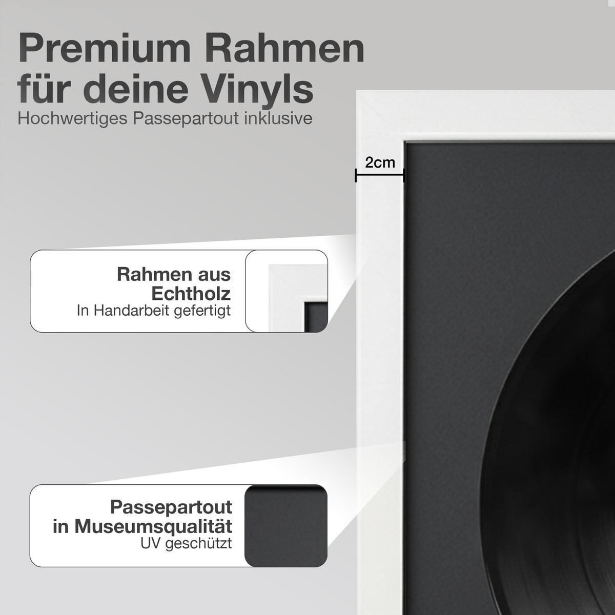 SCHALLPLATTEN BILDERRAHMEN 40/40 2er Set - Weiß, Holz (40/40cm) - K-Möbel