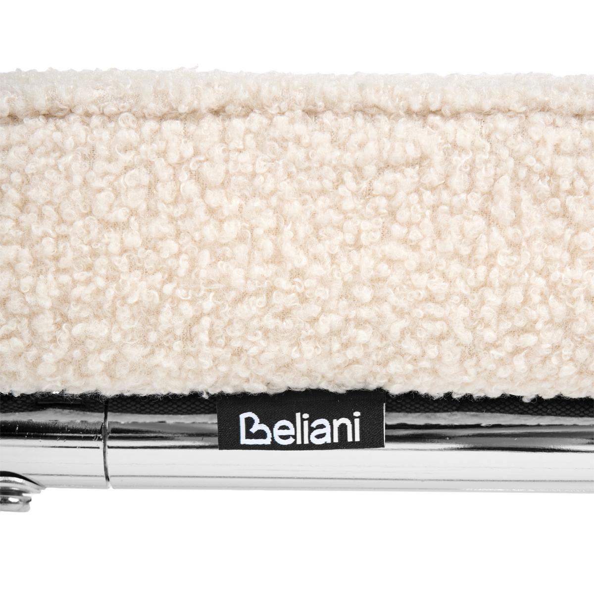 ESSZIMMERSTUHL 2er-Set Bouclé Hellbeige Irwin - Beige, Textil (50/85/53cm) - Beliani