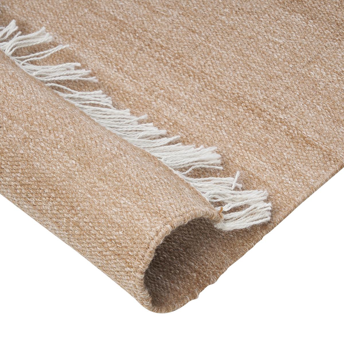 TEPPICH geflochten Malhia 150/80 cm - Beige, Kunststoff (80/150cm) - Beliani