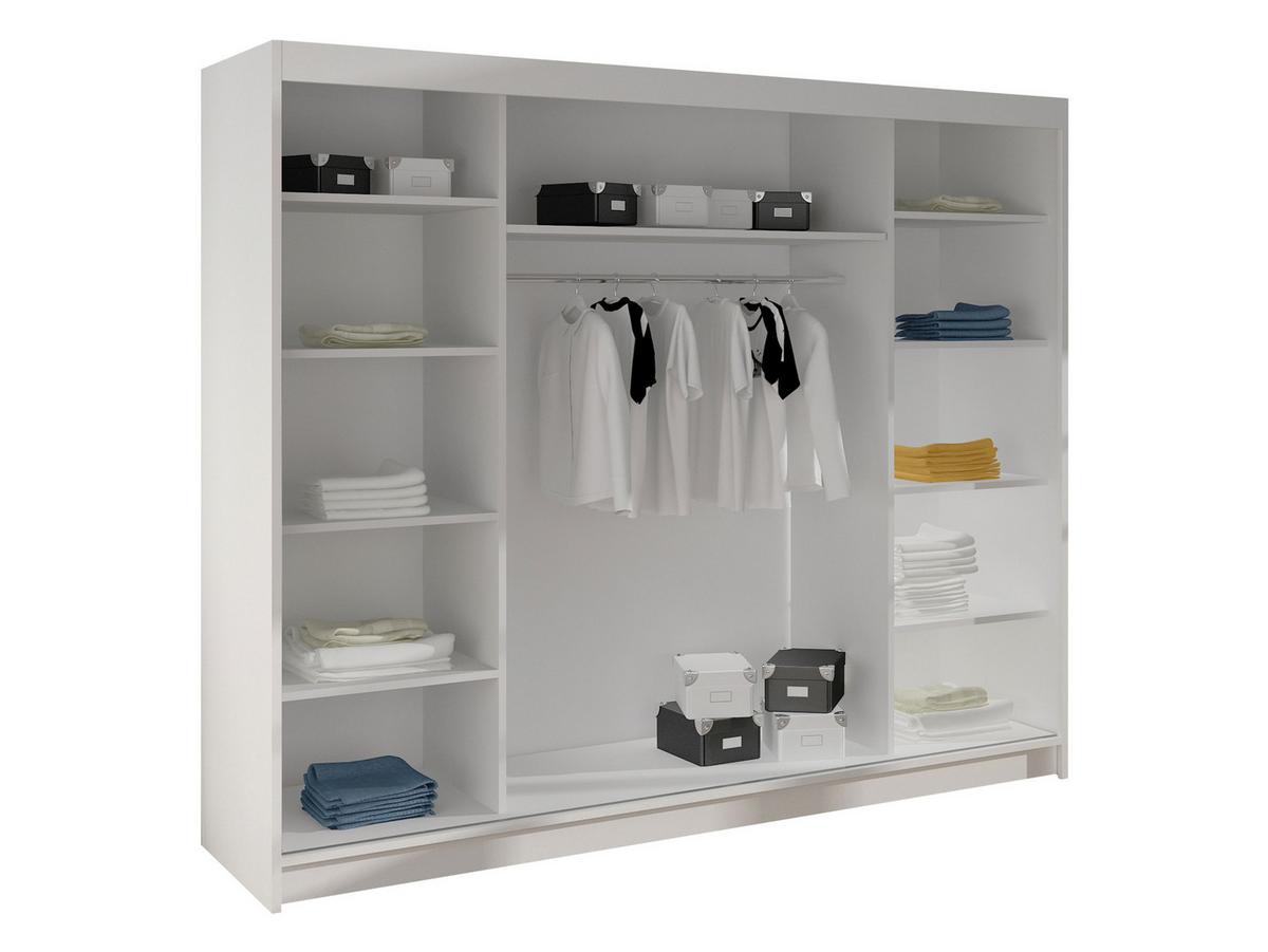 SCHWEBETÜRENSCHRANK Derby II - Naturfarben, Holzwerkstoff/Metall (200/215/58cm) - MIRJAN24