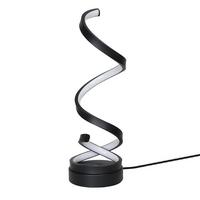 LED-TISCHLEUCHTE Spirale 13/13/41 cm - Schwarz, Metall (13/13/41cm) - Nettlife
