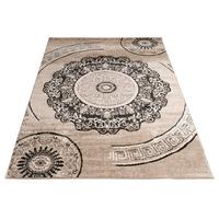 KURZFLORTEPPICH, mit Mandala-Muster, Braun, 80 x 150 cm - Braun, Textil (150/80cm) - KADIMA DESIGN