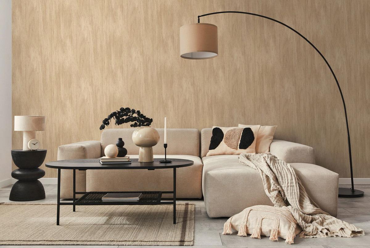 VLIESTAPETE Beige 53/1005 cm - Beige, Textil (53/1cm) - KUNSTLOFT