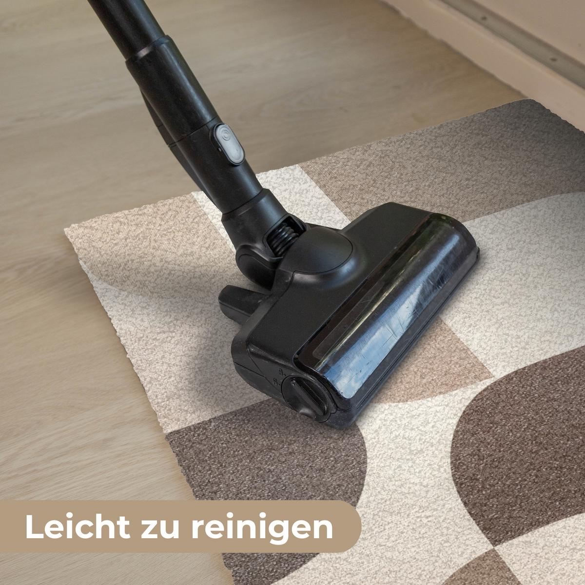 FUSSMATTE Geometrisch - Gewebte Struktur - Modern Fußabtreter 60x40 cm - Beige, Kunststoff (60/0.4cm) - MuchoWow