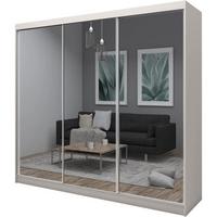 SCHWEBETÜRENSCHRANK Debra II 240/216/61 kaschmir mit Spiegel und Schubladen - Kaschmir, Holzwerkstoff (240/216/61cm) - Beautysofa