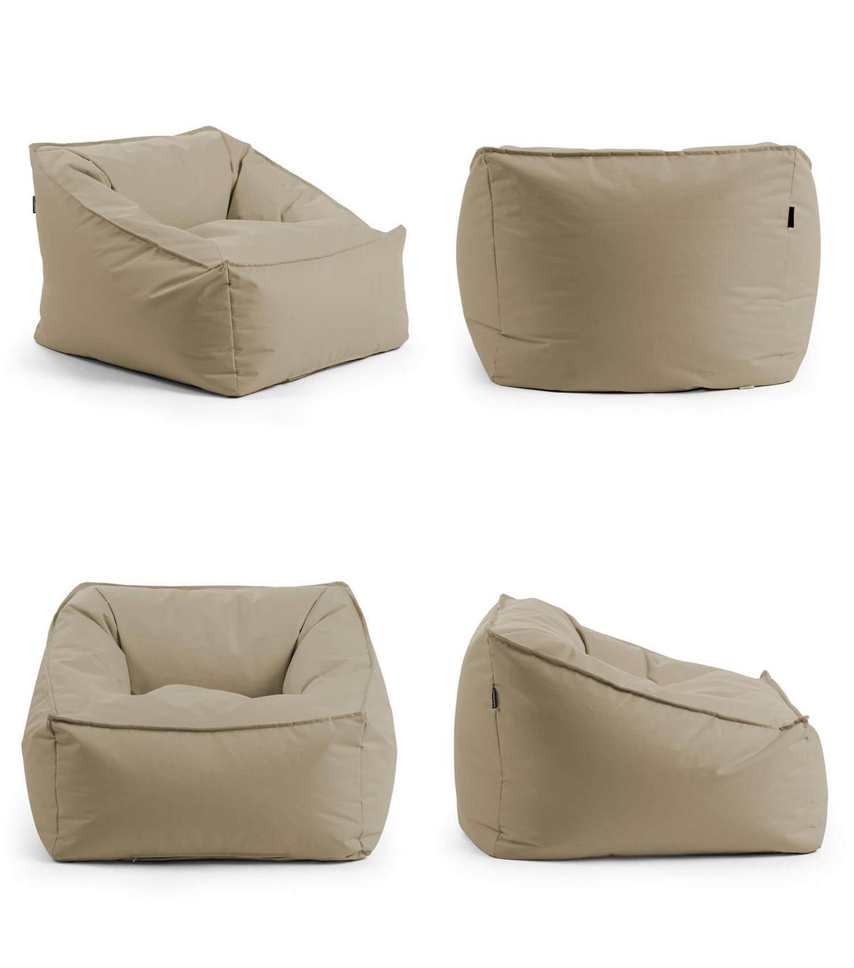 OUTDOOR SITZSACK Der Sunnyboy - Beige, Textil (80/60/83cm) - Mokebo