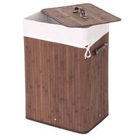 WÄSCHEKORB Braun, Cremeweiß - Creme/Braun, Holz (43/61/32cm) - MCW